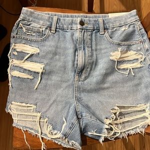 AE | Curvy Denim ‘Mom’ Shorts sz 12 NWT